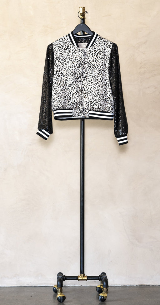 LOYD FORD Satin Sequin Bomber